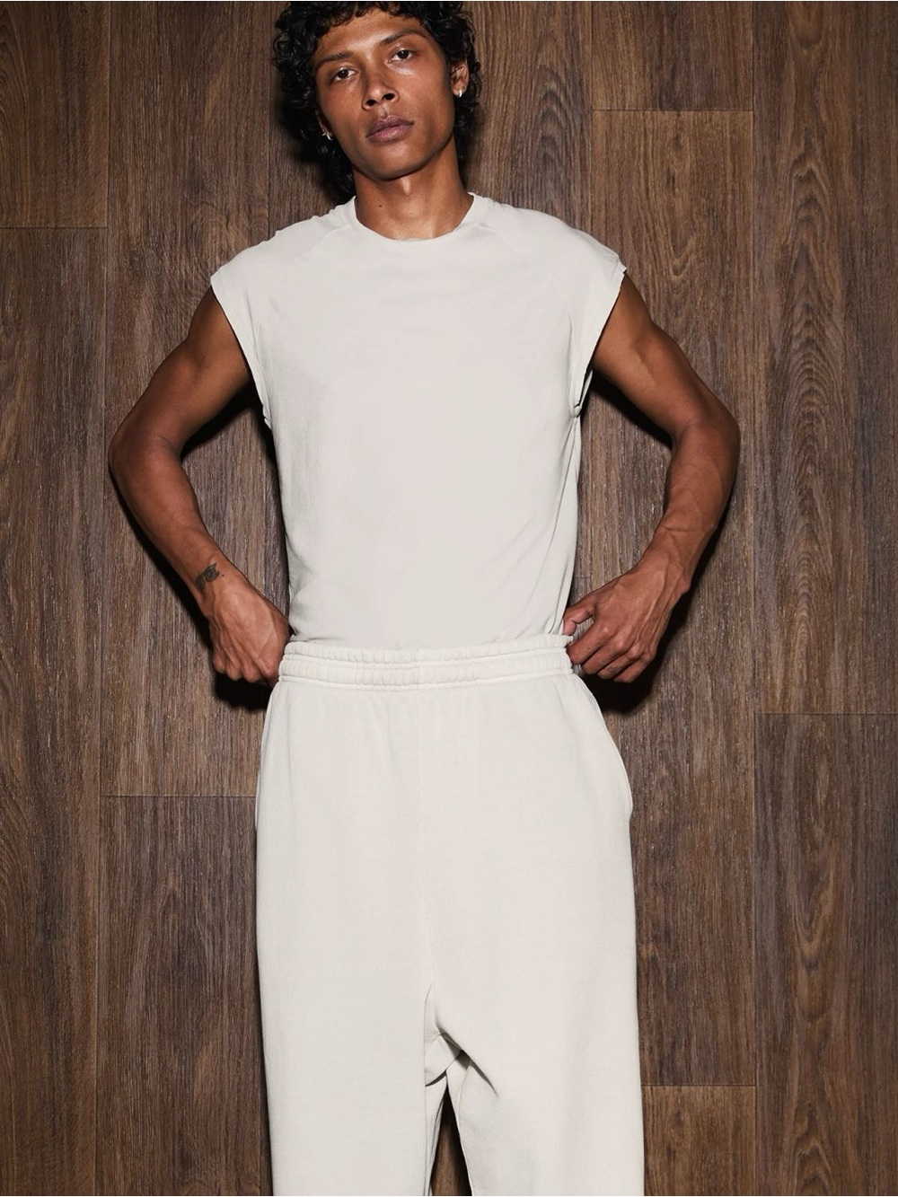 Entire Studios tank top in off white